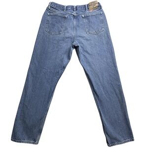 Wrangler Jeans Mens‎ 36x34 Blue Relaxed Fit Straight Leg YKK Denim 97600WDY